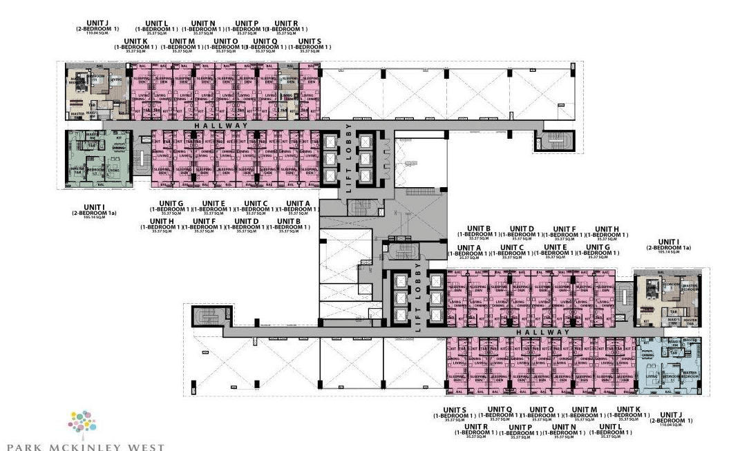 Floor plan 2 - Park McKinley West by MEGAWORLD